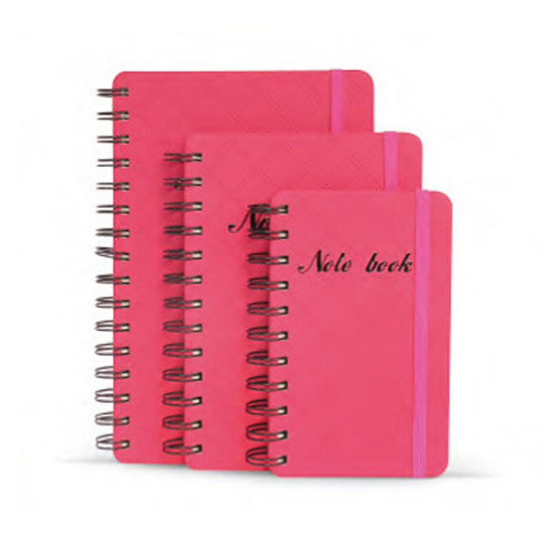 Cuaderno de espiral con cubierta de cuero PU