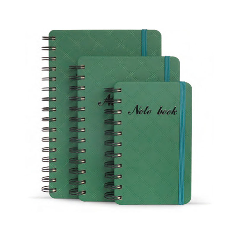 Cuaderno de espiral con cubierta de cuero PU